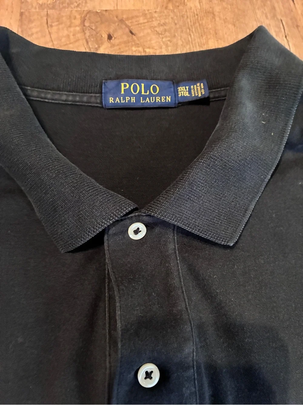 Polo by Ralph Lauren Black Polo with Red Pony Embroidery